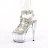Pleaser - ADORE756RS Sandaal met enkelband, Paaldans schoenen - Transparant/Transparant Product image